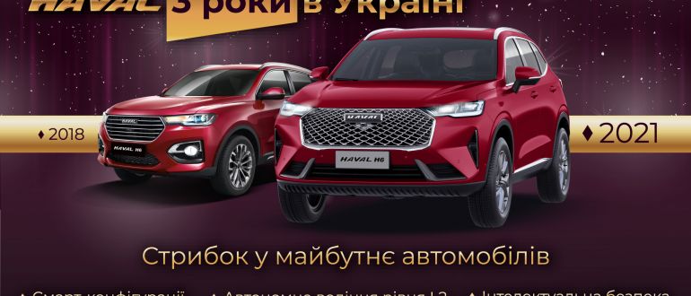 Украинский дилер HAVAL продлил выгодные предложения на покупку внедорожников H6 и Jolion